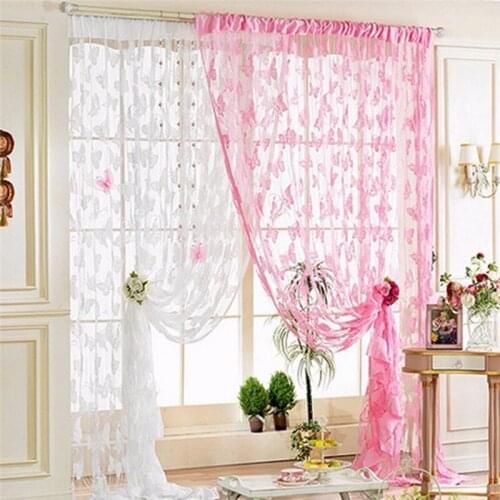 Newest 3 Colors Screens Curtains Decorative Background Curtains Door Window Balcony Screen Blinds Home Decor