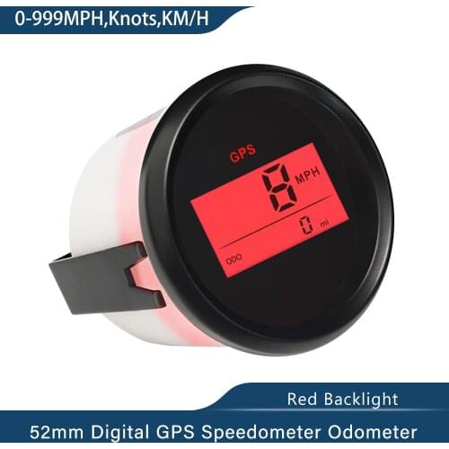 New 2'' (52mm) Digital GPS Speedometer Odometer For Car Boat With Backlight 12V/24V