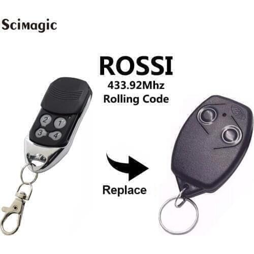 50pcs ROSSI Garage Remote Control 433MHz Rossi Gate Door Opener Transmitter Key Fob Free shipping