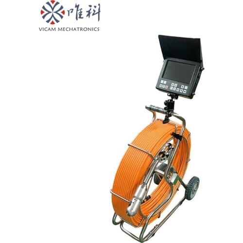 One Set 8" LCD Monitor Meter Counter with Video and Photo Function 100m DVR Sewer Pipe Inspection Camera System V8-3288PTN-1