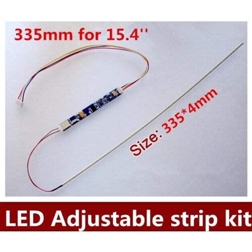 Universal Replacement 15.4 inch wide LED Backlight Strip Kit Update LCD Panel Screen Laptop to LED 335mm