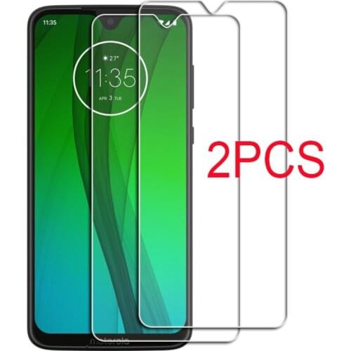 2PCS FOR Motorola Moto G7 Play Plus Tempered Glass Protective on G7 Power XT1962 XT1965 Screen Protector Glass Film Cover