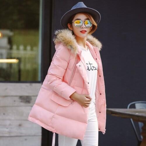 White Duck Down Jacket Women Autumn Winter Coat Female Korean Pink Parka Femme Womens Jackets Chaqueta Mujer KJ646