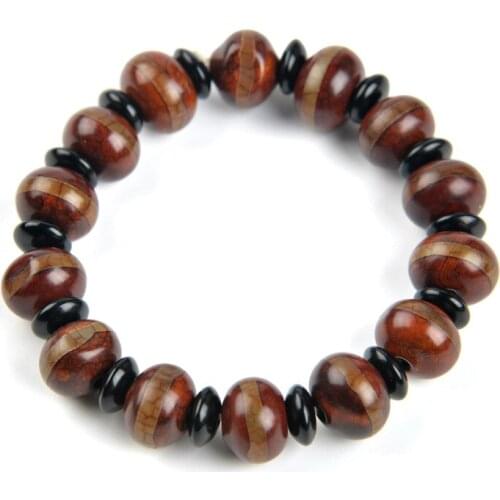 Womens Dzi Agate Bracelets Tibetan old Agate Buddha Beads Bracelets Gift for Womens Fine Jewelry