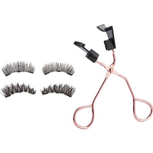 1 Set Magnetic Eyelashes Clips Set 3D Mink Eyelash Extension No Glue Need Easy Apply Eyelashes Handmade Reusable Lashes