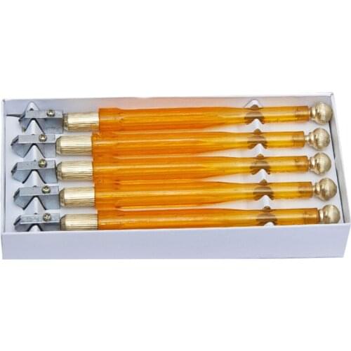 1pc 168mm Diamond Glass Cutter 5mm Professional Portable Wheel Blade DIY Tile Mirror Craft Cutting Hand Tools Diamond Alloy