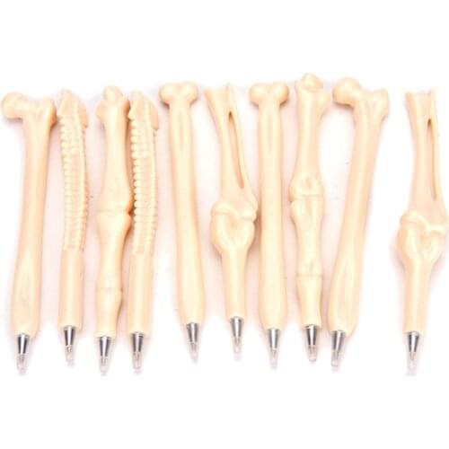 1pcs Different Styles Pen Bone Shape Ballpoint Pens Creative Gift School Office Stationery