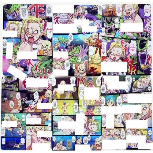 18pcs/set Dragon Ball Z GT Android 18 Sexy Comics Super Saiyan Heroes Battle Card Ultra Instinct Goku Game Collection Cards