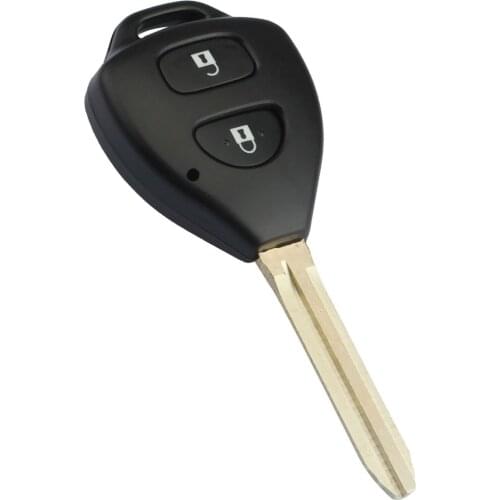 2 Buttons Car Remote Key Shell Fob Case Cover Fit For Toyota Corolla RAV4 Yaris Avensis Avalon Hilux Echo Tarago Uncut Blade