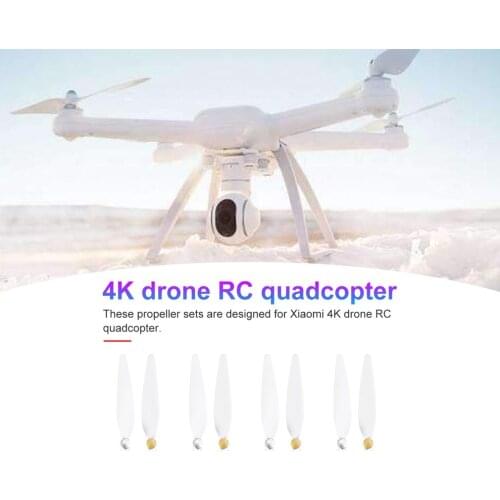 4 Pairs 10inch for RC xiaomi 4K propeller White pervane drone blade propeller accessories for xiaomi mi drone 4k propeller