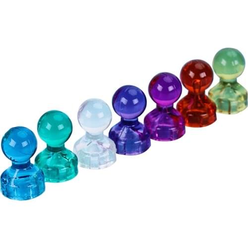 50pcs Strong Magnetic Push Pins Magnets Home Office School Supplies for Refrigerator Whiteboard Map Calendar Random Colors