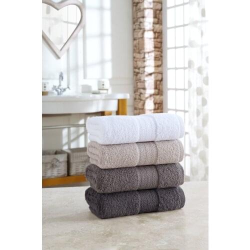 50X85 CM 4 Piece Face Towels Anthracite Gray Beige White Turkish Cotton Quality Product Hand and Face Towel 100% COTTON 2021 Trend Turkish Made With Water Absorbent Feature