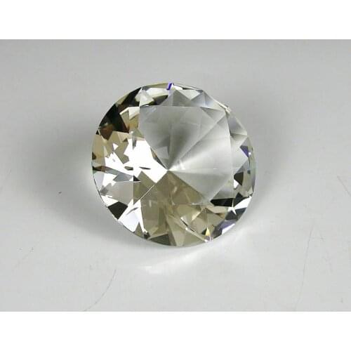 7cm Clear Crystal Diamond Glass Jewel Paperweight Wedding Gifts Home Decoration