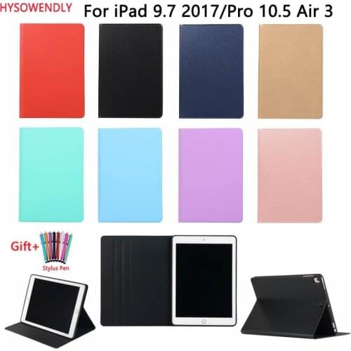 HYSOWENDLY Magnetic Flip Case For iPad 9.7 2017/2018 Smart Stand Silicone PU Leather Tablet Cover for iPad Air 3 Pro 10.5 Fundas