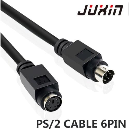 Pure copper PS2 PS/2 Keyboard Mouse Male To Female Extension Cable Lead 6 Pin Motherboard Mouse for Mouse Keyboard 1M1.5M3M5M