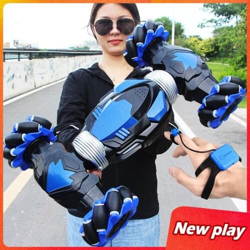 Gesture Sensing 2.4Ghz Remote Control Stunt Car All-wheel Drive Drifting Twisting LED Off-road Vehicle Sound and Light Toy