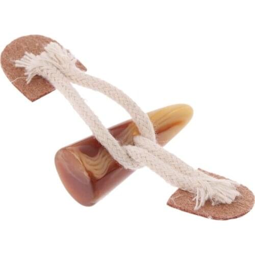 Leather Horn Toggle Closure Buttons Coat Jacket Duffle Clothes Sewing DIY Apparel Crafts Decoration For Children Kids E56C