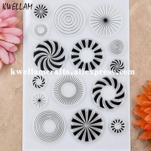 Round Scrapbook DIY photo cards rubber stamp clear stamp transparent stamp 11x16cm KW8122716
