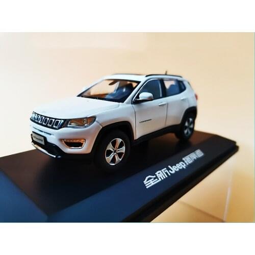 1/43 Scale Jeep Compass SUV 2017 White Diecast Car Model Toy Collection Gift