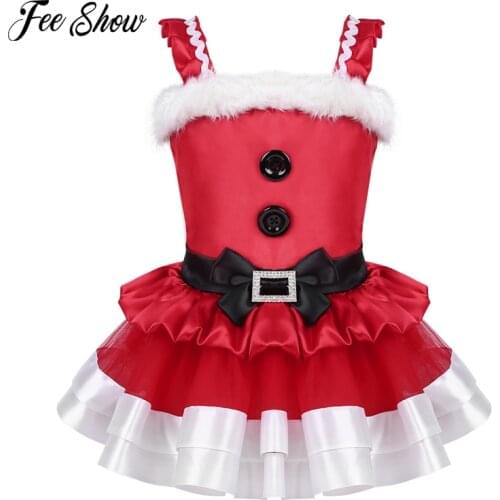 New Year Baby Girls Christmas Pageant Dress Little Girls Holiday Dress Children Clothing Xmas Party Tulle Kids Princess Dresses
