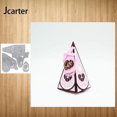 2021 New Design Metal Cutting Dies Folded Box Craft for Scrapbooking Handmade Knife Mould Blade Punch Stencils Dies Cut Model