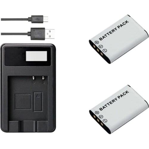 NP-BY1 NPBY1 BY1 EL11 Battery + USB Charger for Sony HDR-AZ1 AZ1VR AZ1VB AZ1VW mini Action Cameras