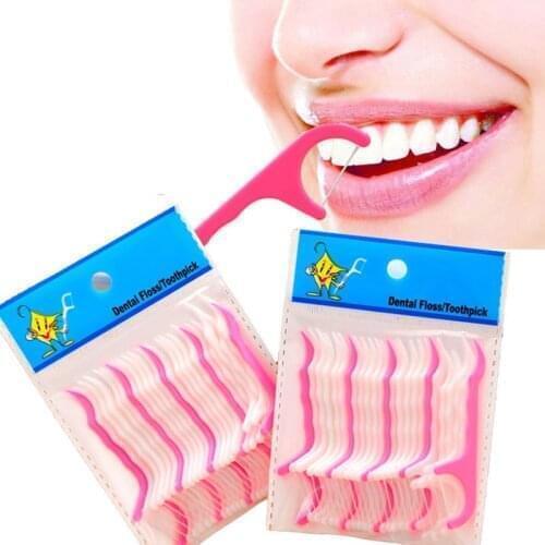 Disposable Dental Flosser Interdental Brush Teeth Stick Toothpicks Floss Pick Oral Hygiene Teeth Cleaning Care Product