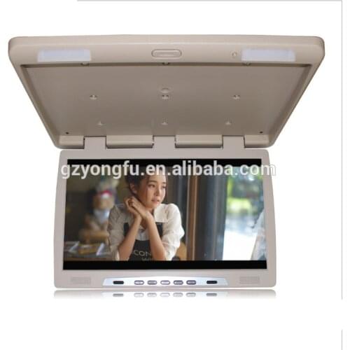 13 15 17 19 22 inch Roof Mount Flip Down Monitor / Car Bus LCD TV Ceiling Mounted Monitor