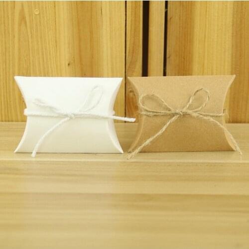 10Pcs/Lot Kraft Paper Gift Box Wedding Birthday Christmas Candy Package Bag Baby Shower Favor Candy Chocolate Gift Packaging Bag