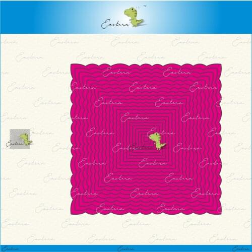 Scallop edge frame 5 metal cutting dies 2021 new diy molds Scrapbooking Paper Making die cuts crafts