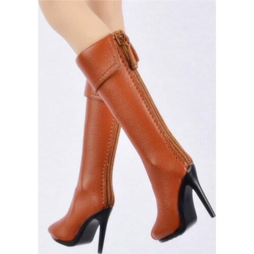 1:6 Scale Soldier High Heels Boots Fit 12'' Phicen All-inclusive Rubber Steel Bone Female Body Action Figure Model Accessories