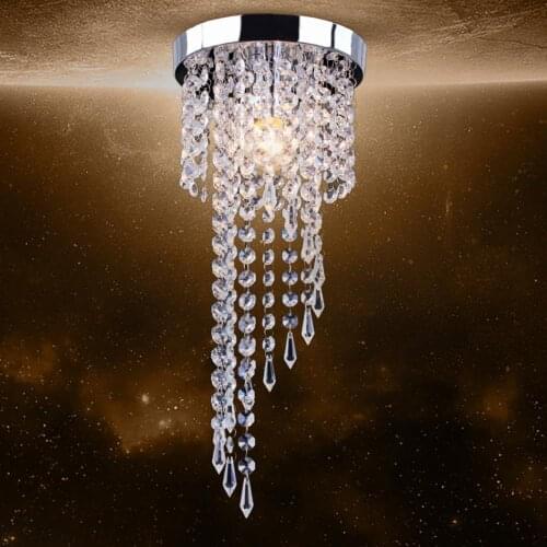 Modern European Style Recessed Ceiling Light Crystal Pendant Smart Ceiling Light Led Light Home Ceiling Good Sales Lobby Living