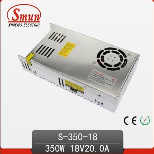 LED Driver Switching Power Supply 350W 18VDC 20A Single Output DC Switched Mode Power Supply For LED Strip Lighting