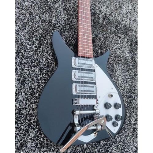 High quality ricken 325 electric guitar, black paint, customizable, free shipping