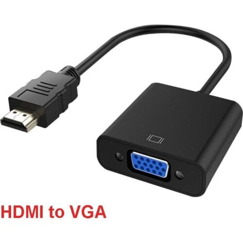 High Speed Gold Plated HD1080P HDMI to VGA Convert Cable Adapter Male to Female for Audio and Video Equipment Laptop HD TV