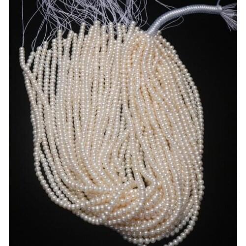 Jewelry Natural freshwater pearl 4.5-5mm egg shaped natural oval Pearl Loose beads