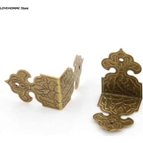 12 Pcs 25mm Antique BronzeJewelry Box Wood Case Feet Leg Corner Protector Drop Ship Decorative