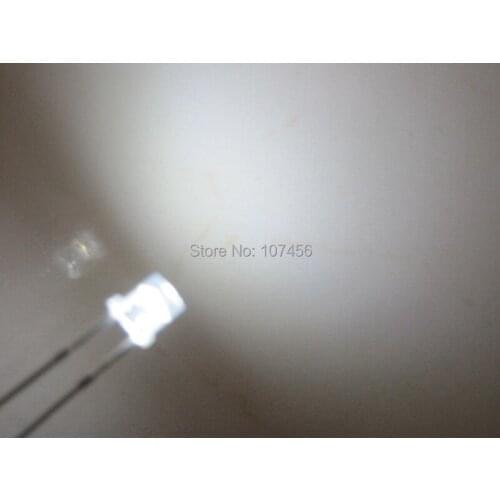 15000pcs) 3mm flat top white LED+Fast Shipping Ultra Bright led 3mm light-emitting diode 3mm wide/big angle white led