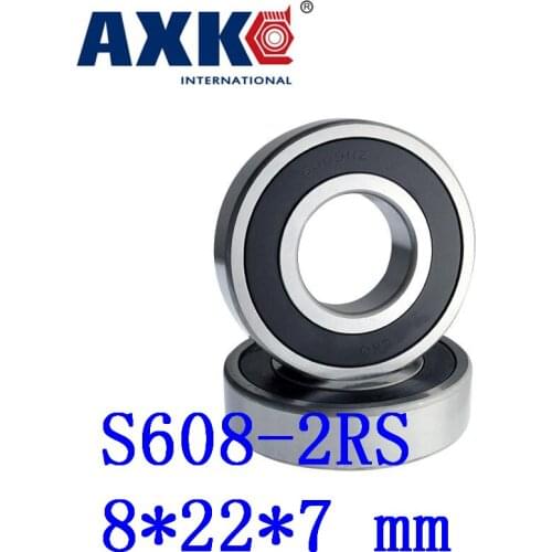 2021 Ball Bearing 10pcs Free Shipping Sus440c Environmental Corrosion Resistant Bearings (rubber Seal Cover) S608-2rs 8*22*7 Mm