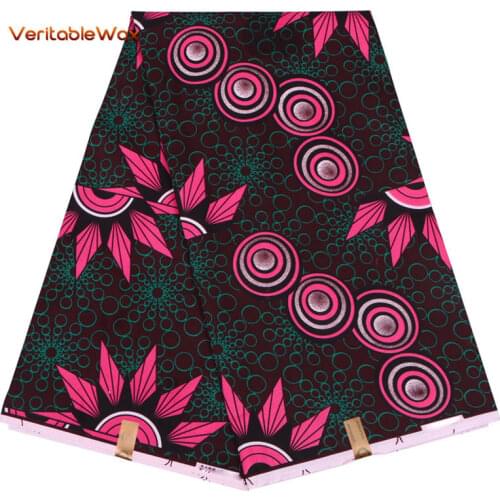 2020 Ankara African Polyester Wax Prints Fabric veritableWax High Quality 6 Yards African Fabric For Party Dress FP6122
