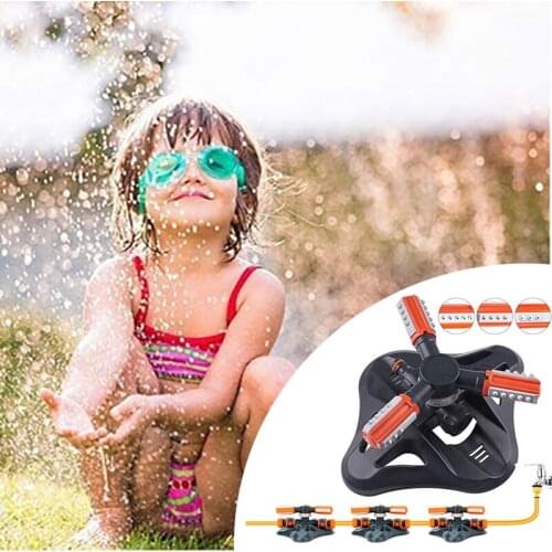 360 Degree Automatic Garden Sprinklers Watering Grass Lawn Rotary Nozzle Rotating Water Sprinkler System Water Toy
