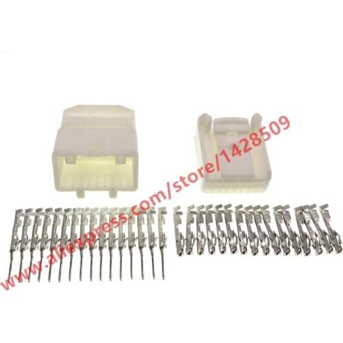 20 Sets 16 Pin Female Male Automotive Connector 2.2mm Wire Electrical Plug 1473410-1 1318386-1