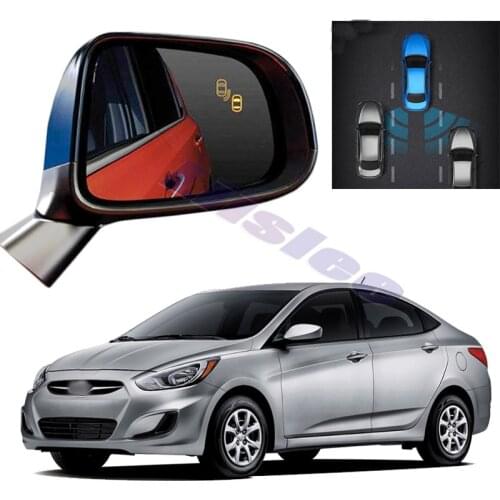 Car BSM BSD Radar Warning Safety Driving Alert Mirror Detection Sensor For Hyundai Verna i25 Accent Excel Solaris RB 2010~2018
