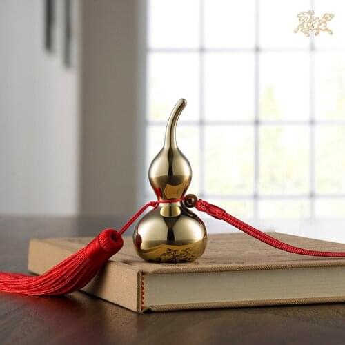 Southeast Asia Buddhism Taoism high grade Spiritual Talisman bless safe healthy bring Fortune money Good luck brass HU LU Gourd