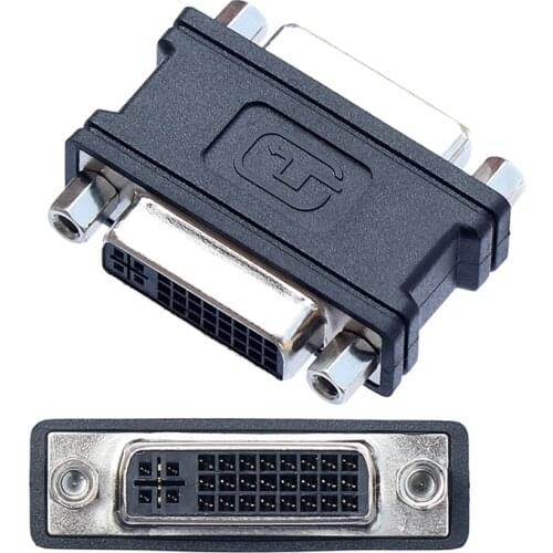 DVI to DVI Female to Female Converter DVI-I (24+5) F to F Mini Gender Changer Adapter for DVI Cable Extension