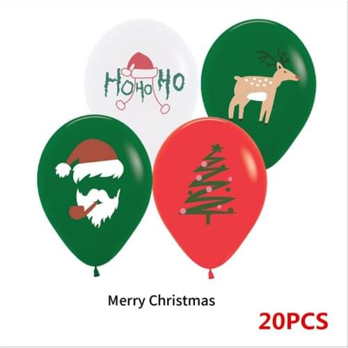 Hot-selling Christmas Santa Claus balloon new 12 inch thick latex party decoration balloon