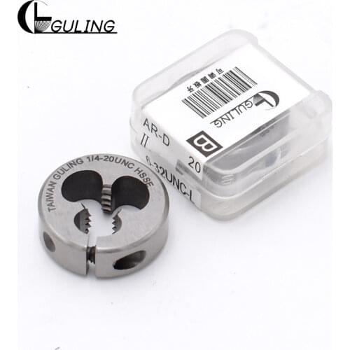 HSSE Adjustable Needle Turning Teeth Round Die SM 3/32 1/8 9/64 11/64 3/16 1/4 3/8 - 56 40 44 24 28 Machine Thread Screw Dies