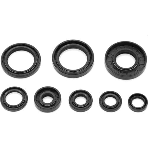 7 piece Engine Oil Seal Kit Crank Seal for Yamaha YZ85 2002-2018 Crankshaft Gear Crank Case Oil Seal