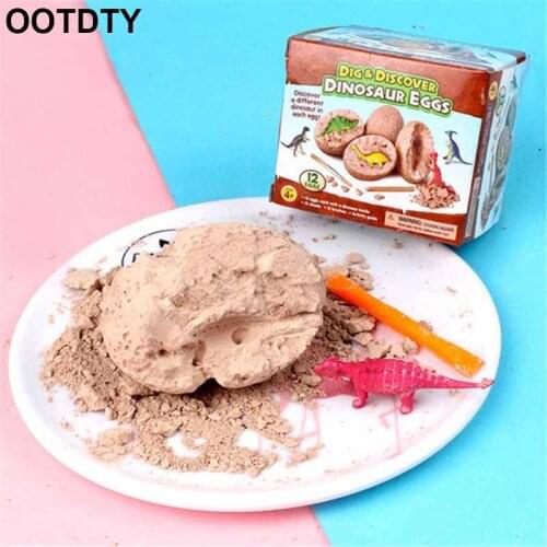 Dig it up Dinosaur Eggs Toys STEM Learning Kids Activity Gift Party Favors for Kids 12 Mystery Excavation Adventure Discover