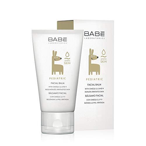 Laboratorios Babé - Bálsamo Facial Pediátrico 50 ml, Piel Muy Seca, Piel Atópica, Dermatitis Atópica, Hidratante, Aceites Grasos